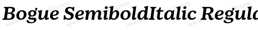 Bogue SemiboldItalic Regular字体转换